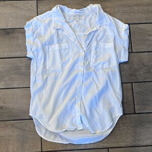 Cloth & Stone Cream Button-Up Shirt